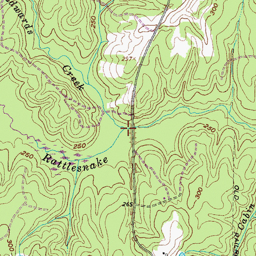 Topographic Map of Edwards Creek, VA