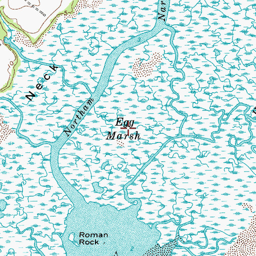 Topographic Map of Egg Marsh, VA