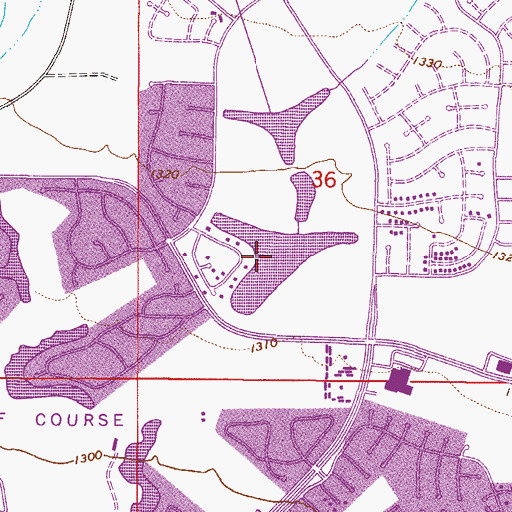 Topographic Map of Marguerite Lake, AZ