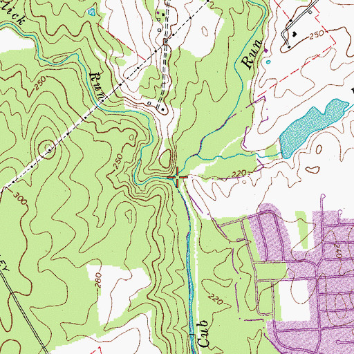 Topographic Map of Elklick Run, VA