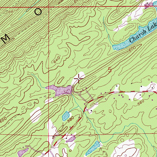 Topographic Map of Yellowleaf Game Preserve, AL