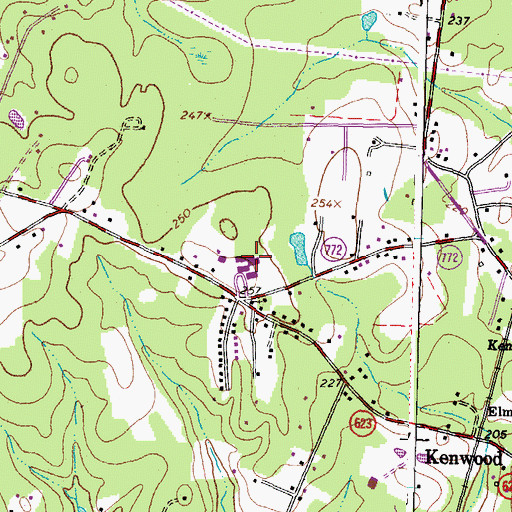 Topographic Map of Elmont Elementary School, VA