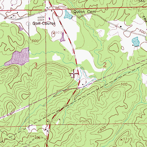 Topographic Map of Oasis Faith Chapel Church, AL