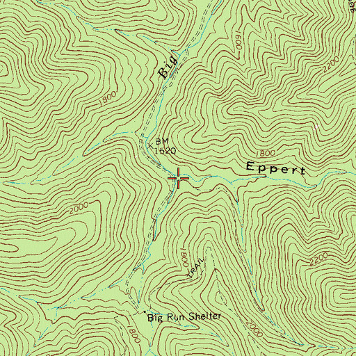 Topographic Map of Eppert Hollow, VA