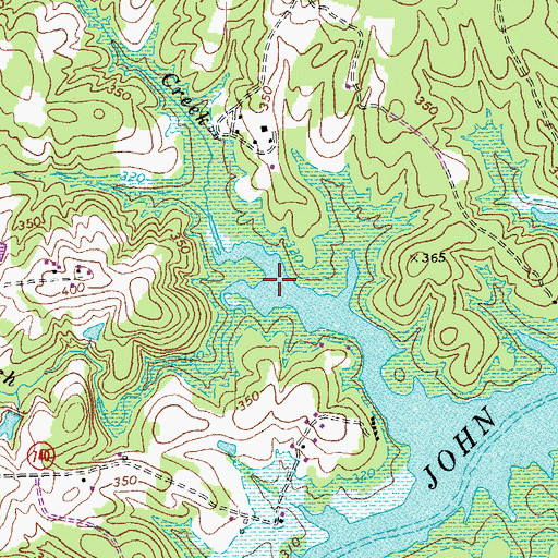 Topographic Map of Essex Branch, VA