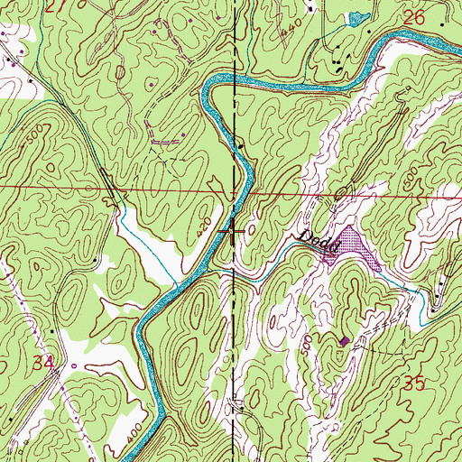 Topographic Map of Paramount Mine, AL