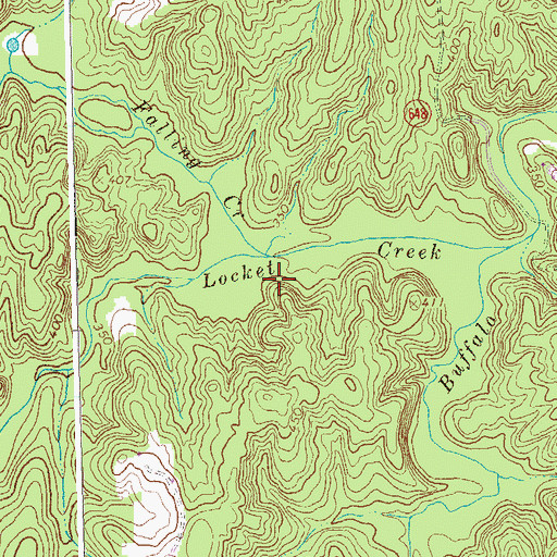 Topographic Map of Falling Creek, VA