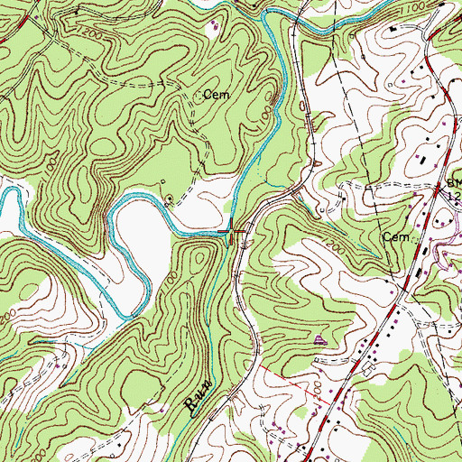 Topographic Map of Falling Run, VA