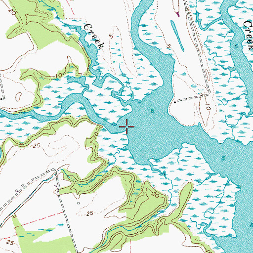 Topographic Map of Farmers Hall Creek, VA