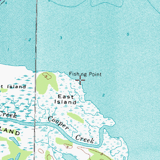Topographic Map of Fishing Point, VA