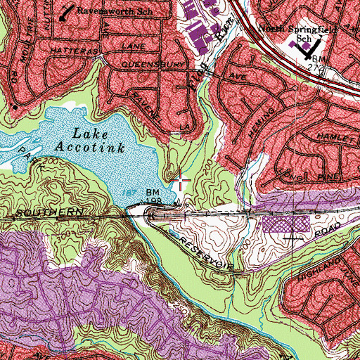Topographic Map of Flag Run, VA