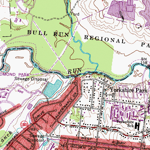 Topographic Map of Flat Branch, VA
