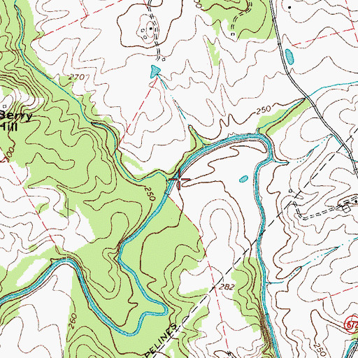 Topographic Map of Flat Run, VA
