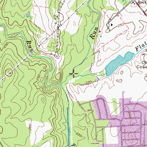 Topographic Map of Flatlick Branch, VA
