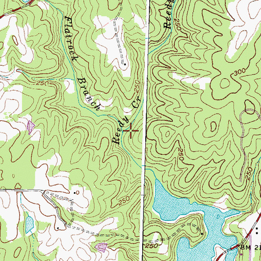 Topographic Map of Flatrock Branch, VA