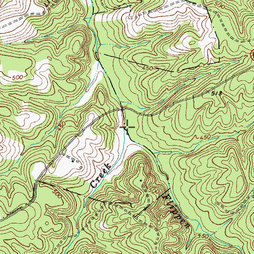 Topographic Map of Flippen Creek, VA
