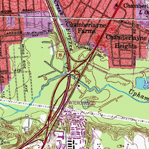 Topographic Map of Flippen Creek, VA