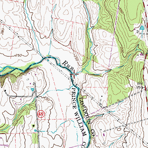 Topographic Map of Foley Branch, VA