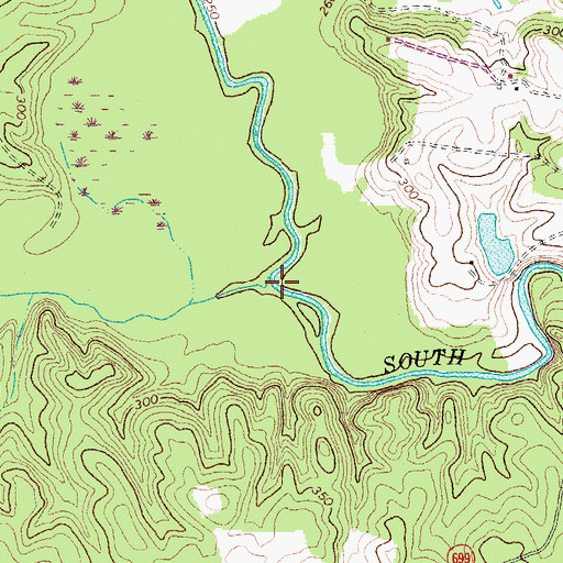 Topographic Map of Fork Creek, VA