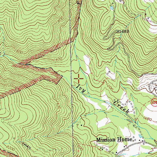 Topographic Map of Fork Hollow, VA