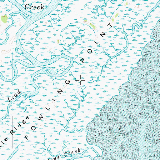 Topographic Map of Fowling Point, VA