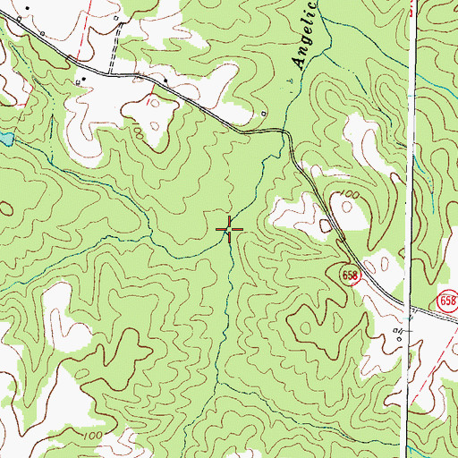 Topographic Map of Fox Branch, VA