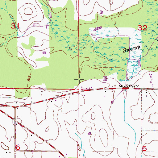 Topographic Map of Bermuda Oaks Golf Course, AL
