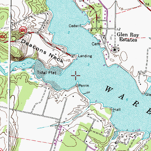 Topographic Map of Fox Mill Run, VA