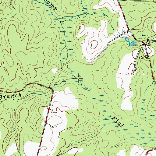 Topographic Map of Franks Branch, VA