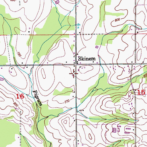 Topographic Map of Bethsadia Church, AL