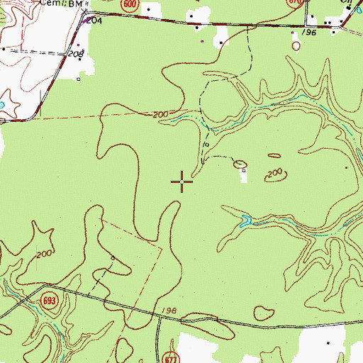 Topographic Map of Frog Level, VA