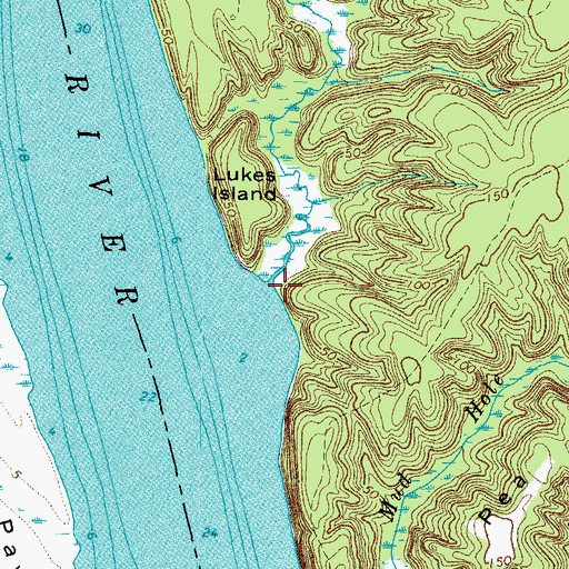 Topographic Map of Garlands Creek, VA