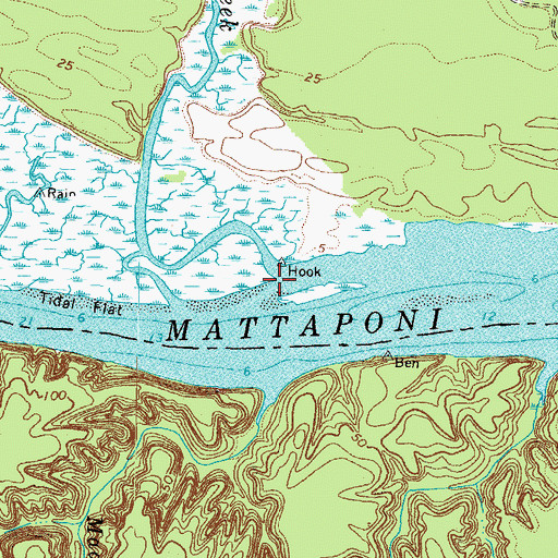 Topographic Map of Garnetts Creek, VA