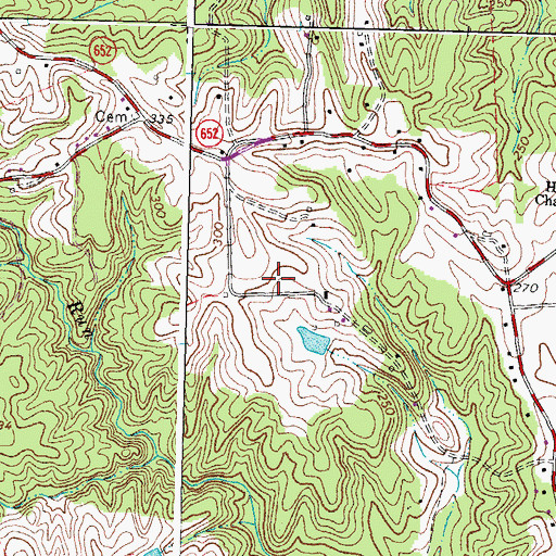 Topographic Map of T Benton Gayle Middle School, VA