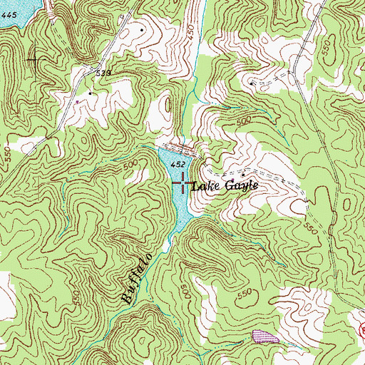 Topographic Map of Lake Gayle, VA