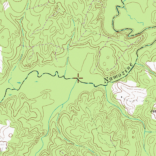 Topographic Map of Georges Branch, VA