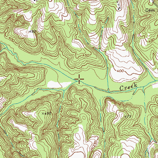 Topographic Map of Germy Creek, VA