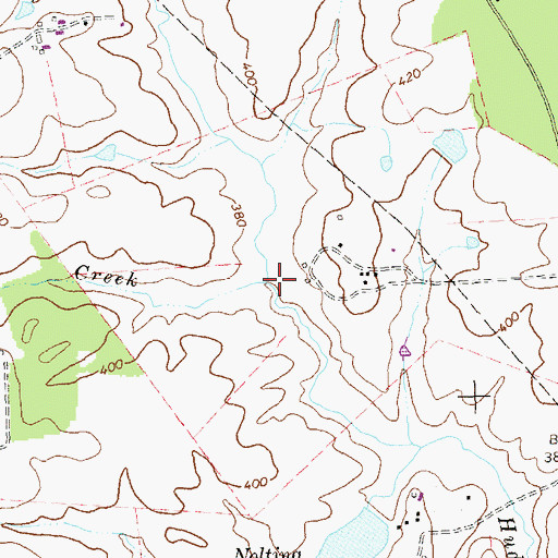 Topographic Map of Givies Creek, VA