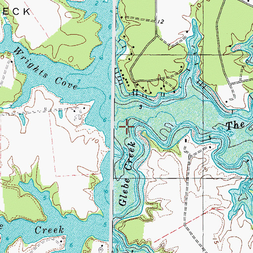 Topographic Map of Glebe Creek, VA