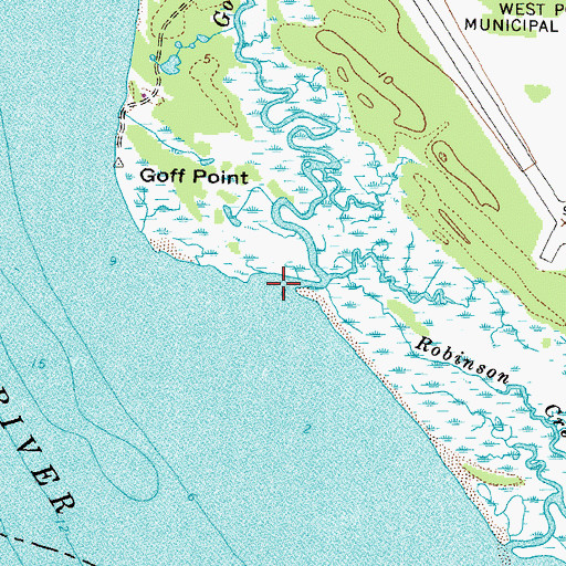 Topographic Map of Goalders Creek, VA