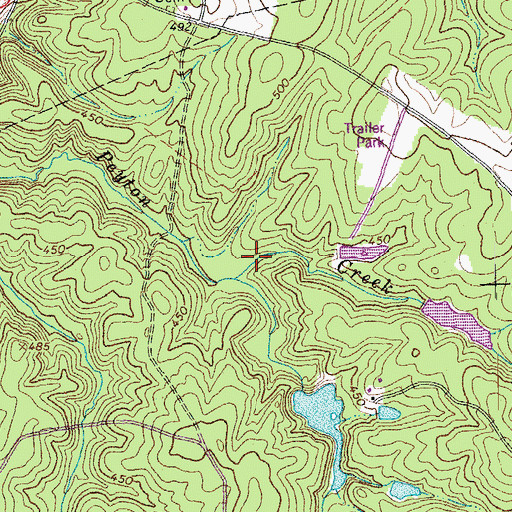 Topographic Map of Gold Mine Branch, VA