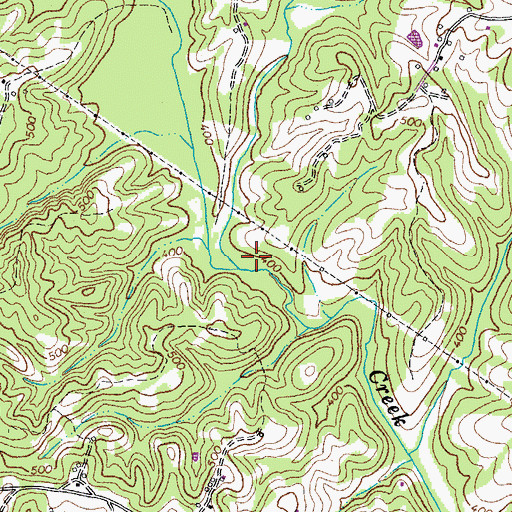 Topographic Map of Golden Branch, VA