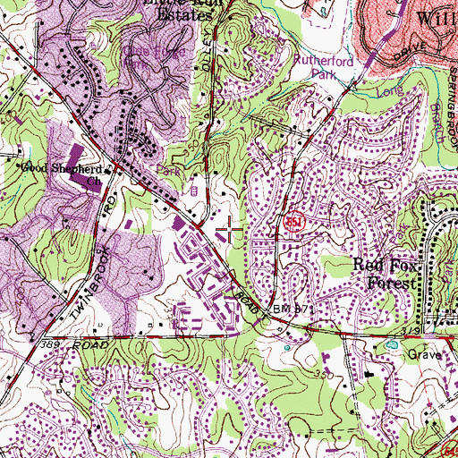Topographic Map of The Church of the Good Shepherd, VA