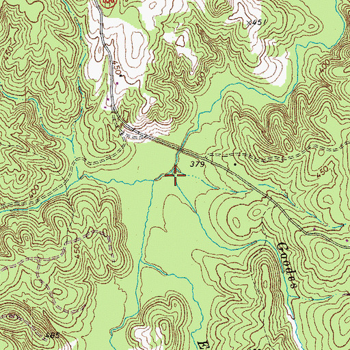 Topographic Map of Goodes Branch, VA