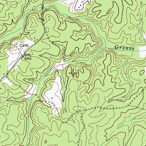 Topographic Map of Goodloe Lake, VA