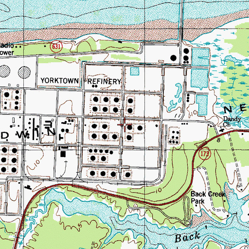 Topographic Map of Goodwin Neck, VA
