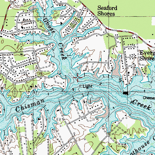 Topographic Map of Goose Creek, VA