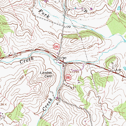 Topographic Map of Goose Creek, VA