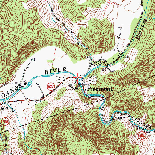 Topographic Map of Goose Creek, VA