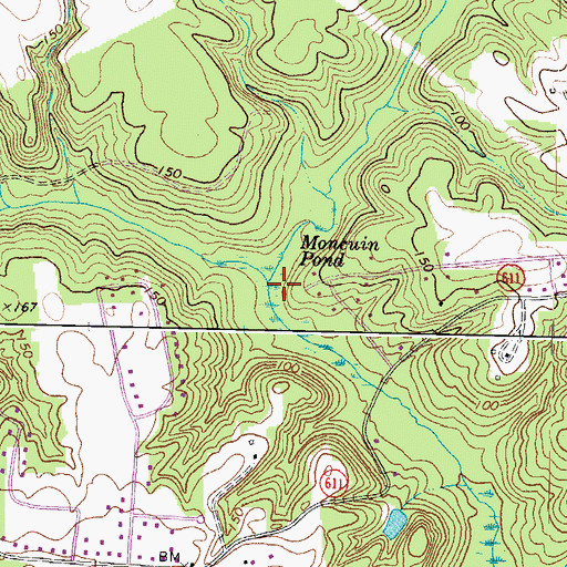 Topographic Map of Governor Swamp, VA